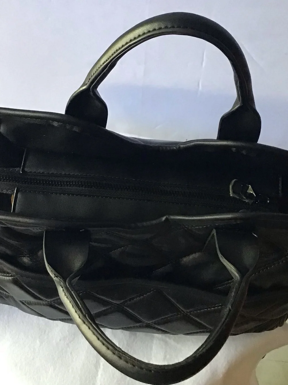 465 Steve Madden Black Quilted Top-Handle Shoulder Bag - Designer-Inspired